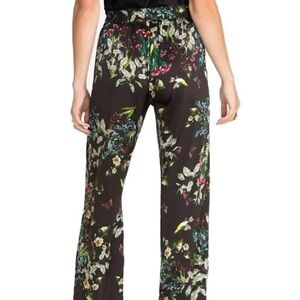 Johnny Was Silk Floral Ash Jesse Pant Size L